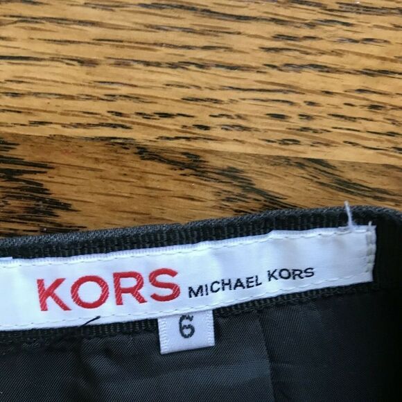 Michael Kors Women Grey Wool Pencil Skirt Career Workwear Business‎ Size 6 - Picture 8 of 8